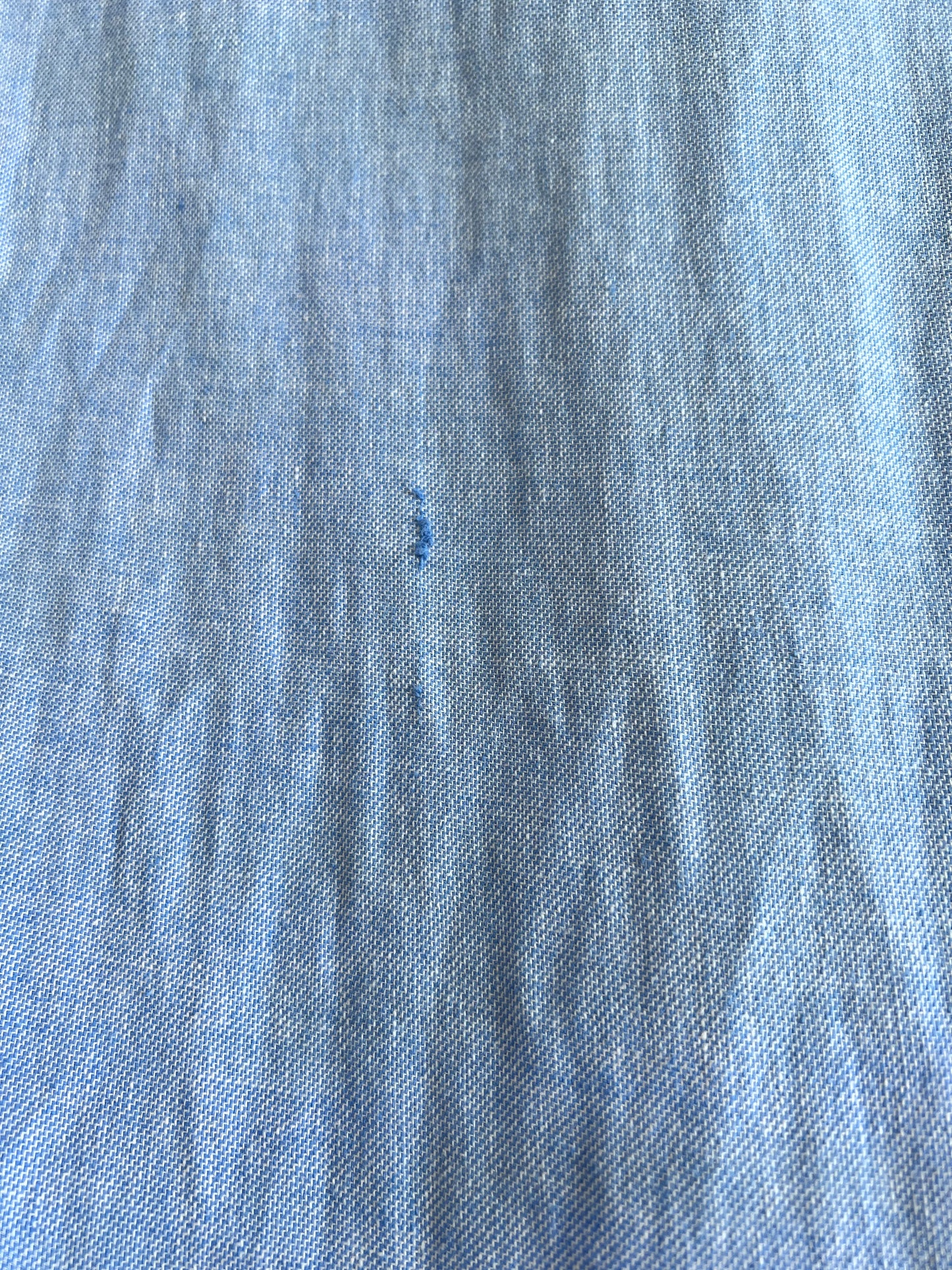 Unwashed linen - Sky Blue 145 X 400cm