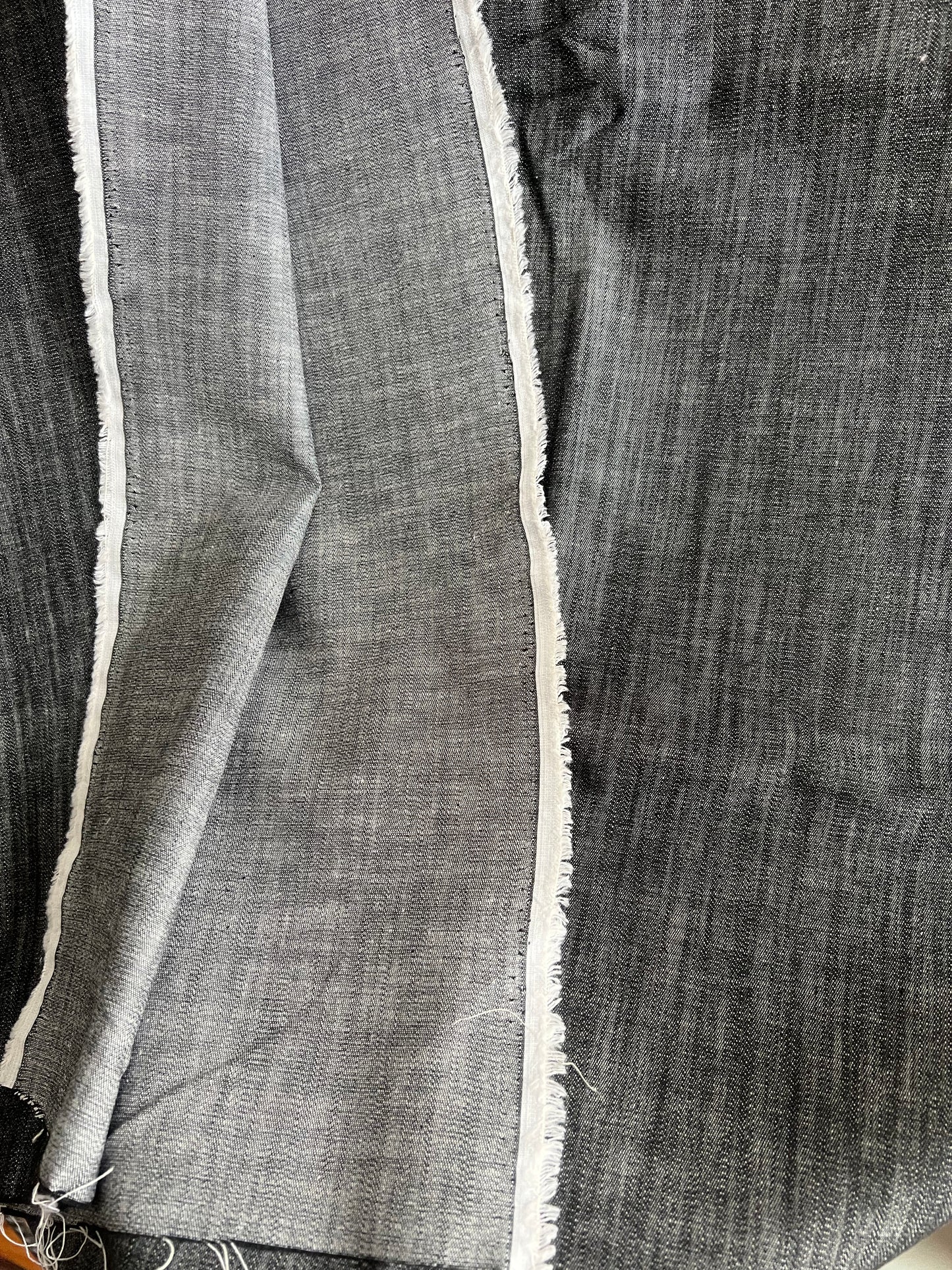 Unwashed Light Weight Denim - Grey 150 X 300cm