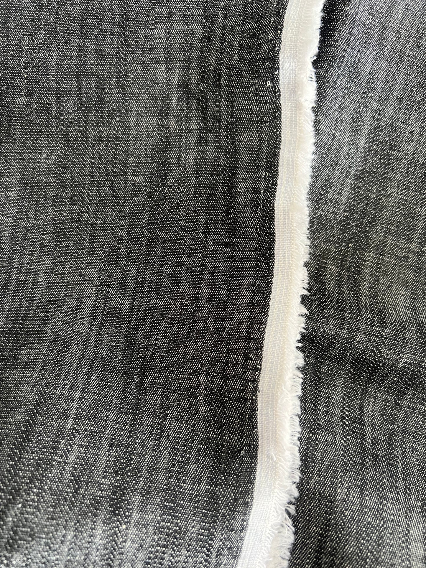 Unwashed Light Weight Denim - Grey 150 X 300cm