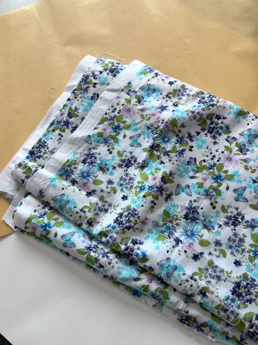 Mixed Flower & Butterfly Print