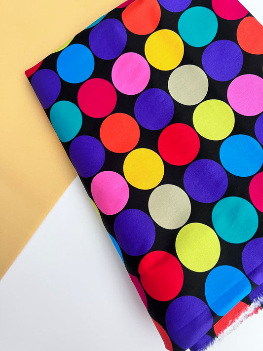 Elastic Cotton - Polka Dots Print 145 X 200cm